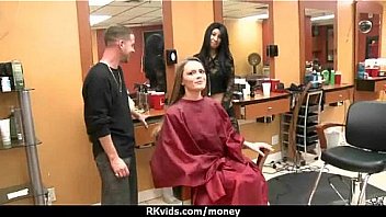 Slutty amateur babe is paid cash from some crazy public sex 27