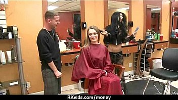 Slutty amateur babe is paid cash from some crazy public sex 27