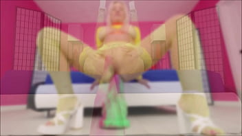 Sam zee take a huge alien toy in pussy ass