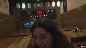 I suck dick in the toilet of a sushi bar and eat rolls with cum on my face