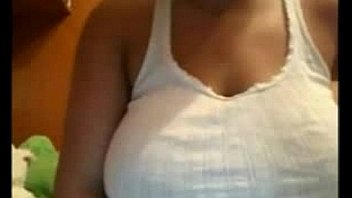 Babe with big tits teasing