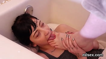 Insane fuckslut gets her fuckholes opened and thoroughly penetrated