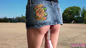 Climax with anal vibrator me in miniskirt boots anal toy secretgakuen