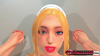 Animation featuring sexy nurse sophia in pantyhose close up piledriver doggystyle sex action and missionary ending cum inside tight pussy a lot of sperm