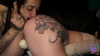 Dutty owls big ass milf sucking hard cock before getting her tight butthole rimmed while masturbating with a huge dildo and vibrator pawg blowjob ass eating sextoys