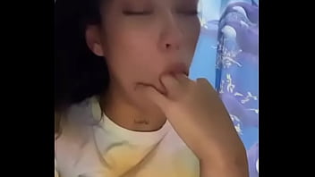 Latina teen deepthroat puke training