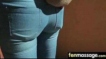Gorgeous masseuse explores the body of a sexy lesbian beauty 24
