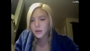 Blond german girl have webcam fun