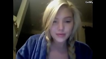 Blond german girl have webcam fun