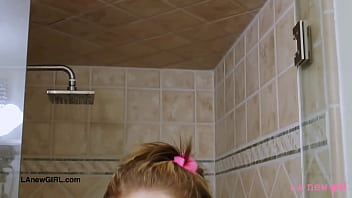 Alluring blonde model enjoys a sensual bath