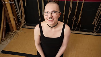 Sensory deprivation bondage with christian red