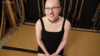 Sensory deprivation bondage with christian red