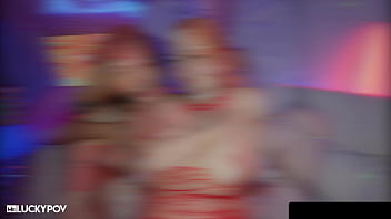 Curvy threesome with horny hotties