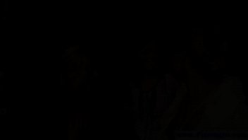 Pissdrinking beauties suck on a hard cock