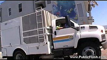 Public flashing ginger03