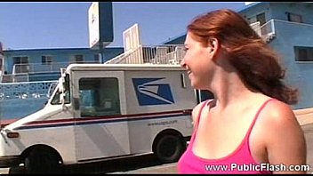 Public flashing ginger03