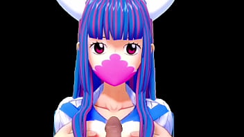 Chica de wanpis en la vida real