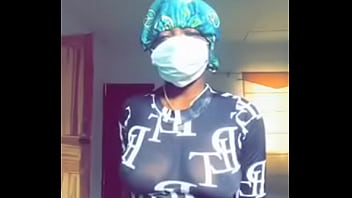 Horny girl catch striping and paying with her boobs