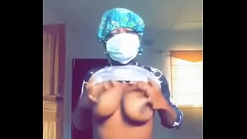 Horny girl catch striping and paying with her boobs