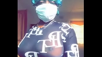 Horny girl catch striping and paying with her boobs