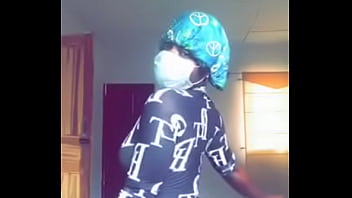 Horny girl catch striping and paying with her boobs