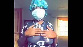 Horny girl catch striping and paying with her boobs