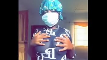 Horny girl catch striping and paying with her boobs