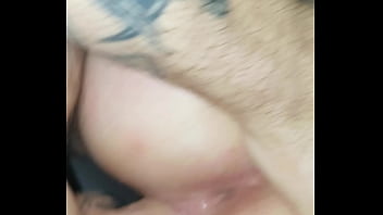 Self creampie on cock