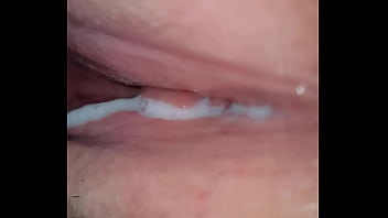 Self creampie on cock