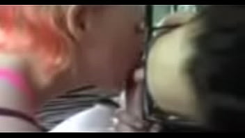 Two sexy sluts sharing a sloppy cock