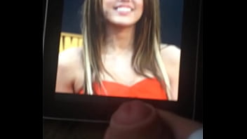 Cumshot on miley cyrus