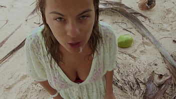 Couple holiday video #6 pissing and bj in the rainforest authentic couple