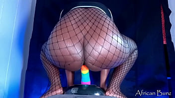 Ebony bunny with huge butt plug twerks and rides big dicks collection africanbunz