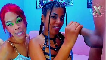 Latina bitches submit to their classmate for him to give them dick