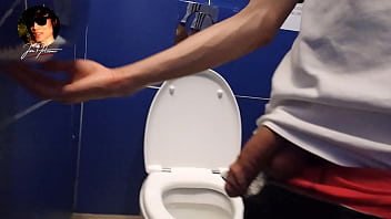 Twink Pissing Jerking Off Cumming In Mall Restroom thumbnail