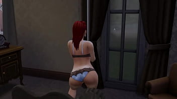 Pawg makes out with her boyfriend and poledances