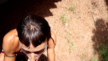 Public sex adventure in the city woods