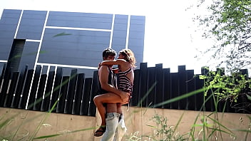Public sex adventure in the city woods