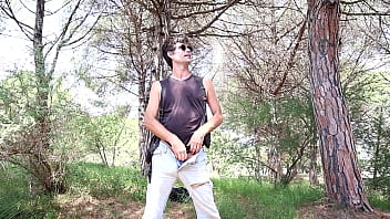Public sex adventure in the city woods