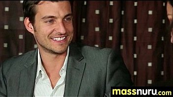 Nuru massage ends with a hot shower fuck 8