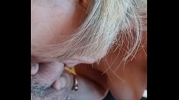 Naughty blow job at mates house