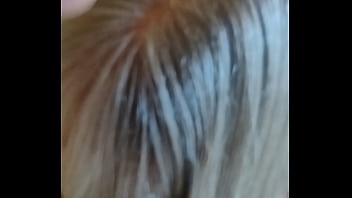 Naughty blow job at mates house