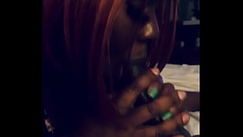 Black guy getting head