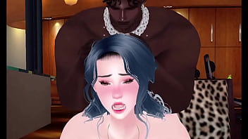 She creamed all over