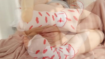 Sweet orgasms for a gorgeous girlfriend in cute socks