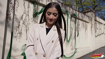 German scout petite columbian girl sofia smith talk to casting fuck at holiday trip in berlin