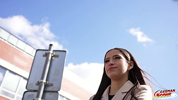 German scout petite columbian girl sofia smith talk to casting fuck at holiday trip in berlin