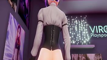 Playing a hot vr game in my vr glasses Playing a hot vr game in my vr glasses