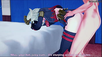 Burnice white having musical sex zenless zone zero full & pov on sheer & fantasyking3