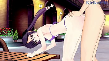 Mona And Chiori And Aether Intense Sex Genshin Impact Hentai thumbnail